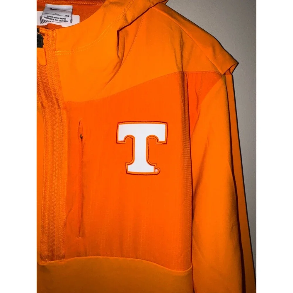 Men's 2XL Nike Tennessee Volunteers Team Issue PE Pregame 1/4 Zip Hooded Jacket